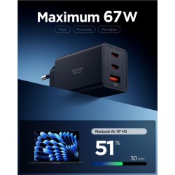 Incarcator de retea Spigen Essential 67W, negru