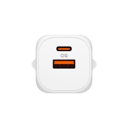 Încărcător de Rețea Spigen Essential 35W EE352EU, Dual USB-C, White