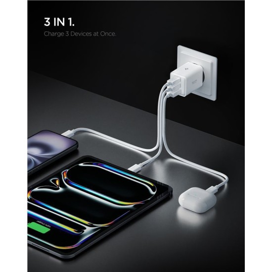 Încărcător de Rețea Spigen Essential 47W EE473EU, Dual USB-C, Fast Charging, Alb Încărcător de Rețea Spigen Essential 47W EE473EU, Dual USB-C, Fast Charging, Alb (Genți și Borsete Telefon, ACH09464) by www.silkase.ro