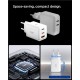 Încărcător de Rețea Spigen Essential 47W EE473EU, Dual USB-C, Fast Charging, Alb Încărcător de Rețea Spigen Essential 47W EE473EU, Dual USB-C, Fast Charging, Alb (Genți și Borsete Telefon, ACH09464) by www.silkase.ro
