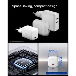 Încărcător de Retea Spigen Essential 45W EE451EU, USB-C, White
