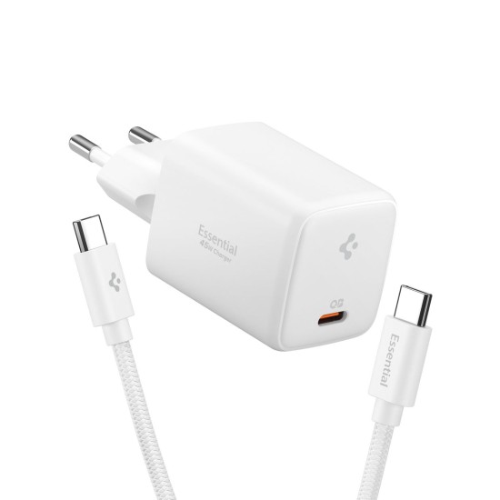 Încărcător de Retea Spigen Essential 45W EE451EU, USB-C, White Încărcător de Retea Spigen Essential 45W EE451EU, USB-C, White (Suporturi Auto și Birou, ACH09473) by www.silkase.ro