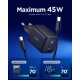 Încărcător de Rețea Spigen Essential 45W EE451EU, Fast Charge, Negru (Cabluri Telefon, ACH09474) by www.silkase.ro