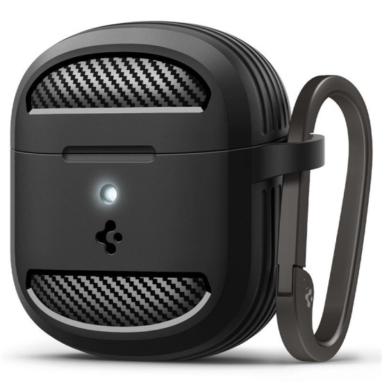 Husa de protectie robusta Spigen Rugged Armor pentru Google Pixel Buds 2a, negru mat (Ingredi, ACS09480) by www.silkase.ro