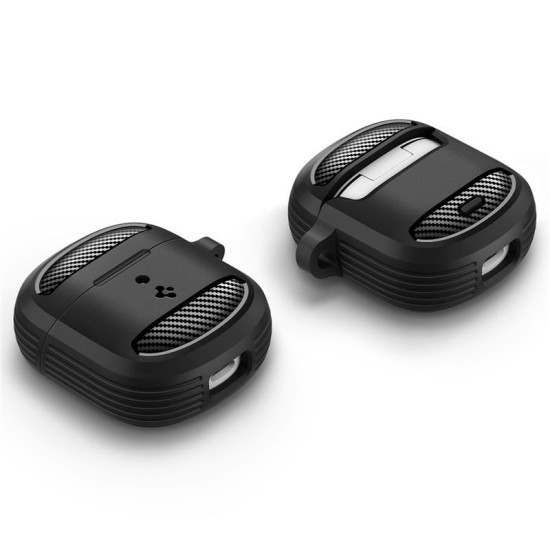Husa de protectie robusta Spigen Rugged Armor pentru Google Pixel Buds 2a, negru mat (Ingredi, ACS09480) by www.silkase.ro