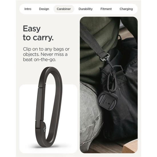 Husa de protectie robusta Spigen Rugged Armor pentru Google Pixel Buds 2a, negru mat (Ingredi, ACS09480) by www.silkase.ro