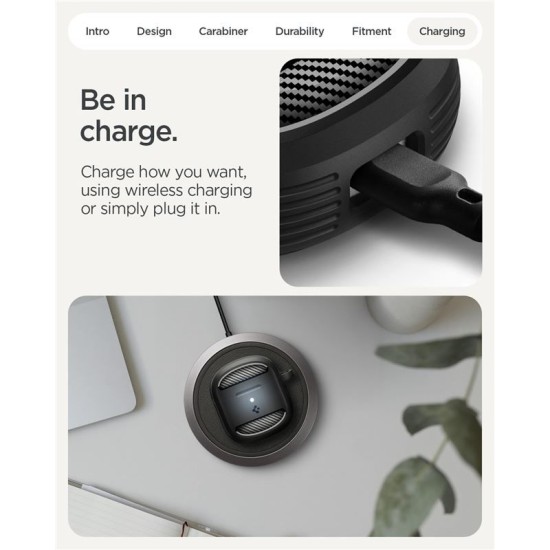 Husa de protectie robusta Spigen Rugged Armor pentru Google Pixel Buds 2a, negru mat (Ingredi, ACS09480) by www.silkase.ro