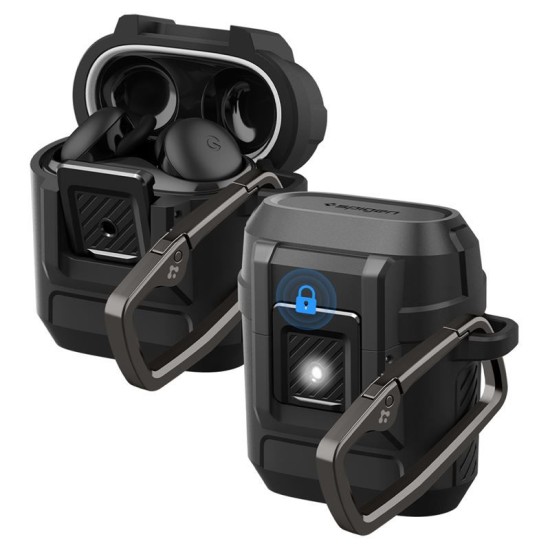 Husa cu sistem de blocare Spigen Lock Fit pentru Google Pixel Buds 2a, negru mat (Spigen, Ingredi) by www.silkase.ro Husa cu sistem de blocare Spigen Lock Fit pentru Google Pixel Buds 2a, negru mat (Ingredi, ACS09481) by www.silkase.ro