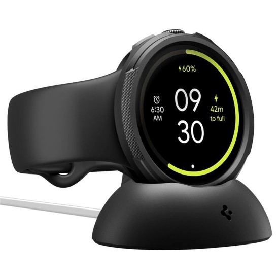 SPIGEN Carcasă Protecție cu Stand Liquid Air Google Pixel Watch 4 (41mm - 1.2 inch), Negru Mat (Pixel Watch 4, ACS09483) by www.silkase.ro