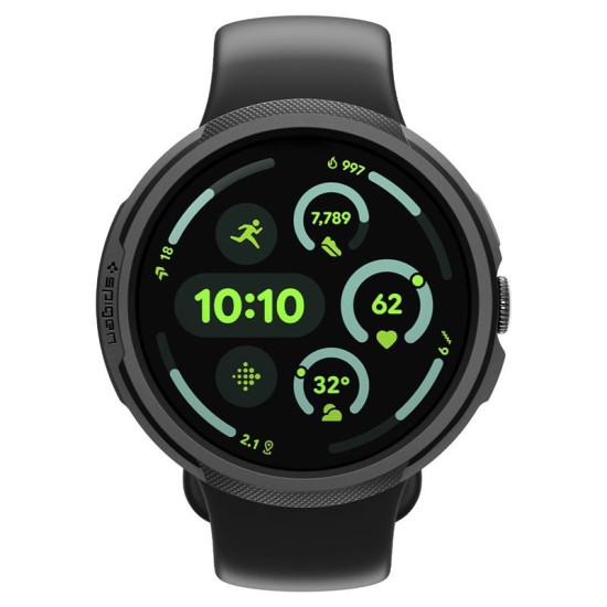 SPIGEN Carcasă Protecție cu Stand Liquid Air Google Pixel Watch 4 (41mm - 1.2 inch), Negru Mat (Pixel Watch 4, ACS09483) by www.silkase.ro