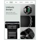 SPIGEN Husă cu Curea și Stand Rugged Armor Pro Google Pixel Watch 4 (41mm - 1.2 inch), Negru Mat (Pixel Watch 4, ACS09484) by www.silkase.ro