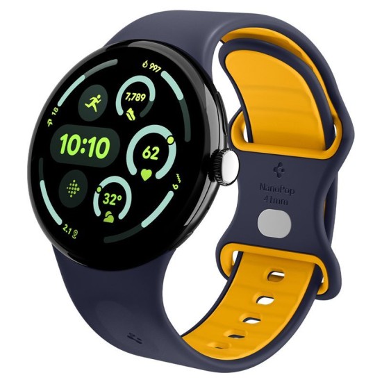 Curea Spigen Nano Pop pentru Google Pixel Watch 1/2/3/4 (41mm), Blueberry Navy (Pixel Watch 3, AMP09485) by www.silkase.ro