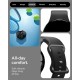 Curea Spigen Nano Pop pentru Google Pixel Watch 4/3/2/1 (41mm), Black Sesame (Pixel Watch 3, AMP09486) by www.silkase.ro