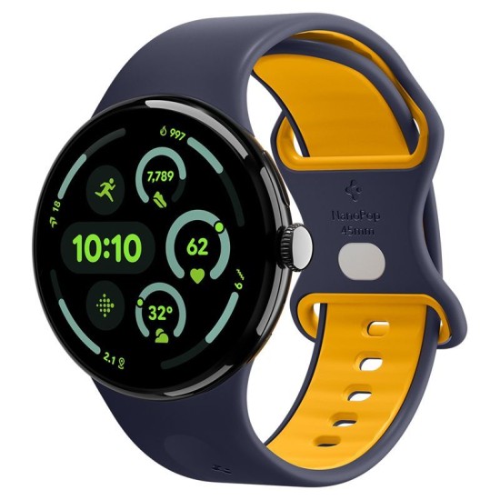 Curea Spigen Nano Pop pentru Google Pixel Watch 4 / 3, 45mm, Blueberry Navy (Pixel Watch 3, AMP09490) by www.silkase.ro