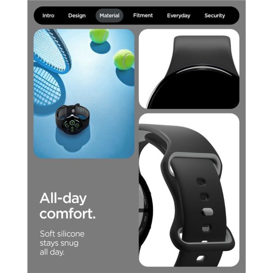 Curea Spigen Nano Pop pentru Google Pixel Watch 4/3 (45mm), Black Sesame (Pixel Watch 3, AMP09491) by www.silkase.ro
