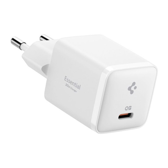 Încărcător de Rețea Spigen Essential 30W EE301EU, Fast Charge, White Încărcător de Rețea Spigen Essential 30W EE301EU, Fast Charge, White (Încărcătoare Rețea, ACH09492) by www.silkase.ro