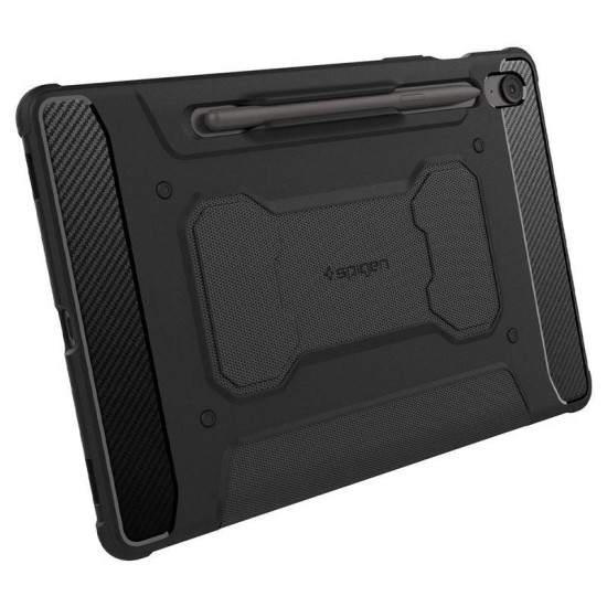 Husa tableta Spigen Rugged Armor Pro pentru Samsung Galaxy Tab S10 FE / Tab S9, negru (Ingredi, ACS09380) by www.silkase.ro