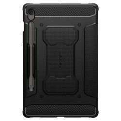 Husa tableta Spigen Rugged Armor Pro pentru Samsung Galaxy Tab S10 FE / Tab S9, negru