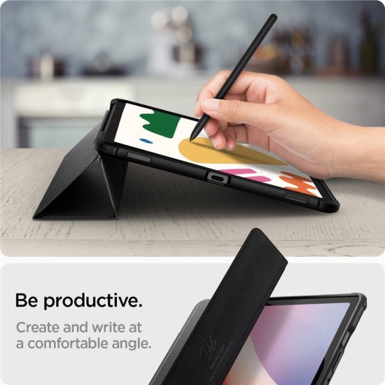 Husa tableta Spigen Rugged Armor Pro pentru Samsung Galaxy Tab S10 FE / Tab S9, negru (Ingredi, ACS09380) by www.silkase.ro