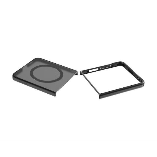 Husa Originala Samsung by Spigen Capella Magnetic pentru Galaxy Z Flip 7, Negru Mat (Bakr, GP-FPF766PGBTW) by www.silkase.ro