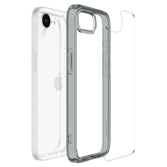 Husa Spigen Ultra Hybrid pentru iPhone 16e, gri transparent (Spigen, iPhone 16) by www.silkase.ro Husa Spigen Ultra Hybrid pentru iPhone 16e, gri transparent (iPhone 16, ACS09531) by www.silkase.ro