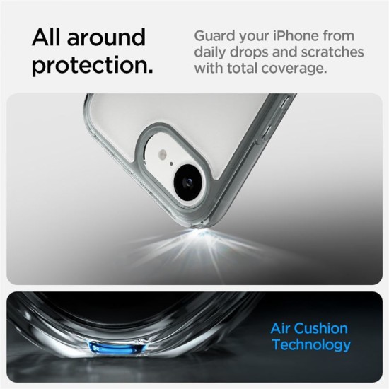Husa Spigen Ultra Hybrid pentru iPhone 16e, gri transparent (Spigen, iPhone 16) by www.silkase.ro Husa Spigen Ultra Hybrid pentru iPhone 16e, gri transparent (iPhone 16, ACS09531) by www.silkase.ro