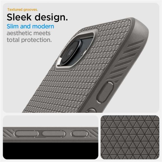 Husa Spigen Liquid Air pentru iPhone 16e, gri (Spigen, iPhone 16) by www.silkase.ro Husa Spigen Liquid Air pentru iPhone 16e, gri (iPhone 16, ACS09532) by www.silkase.ro