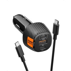 Incarcator auto Spigen Essential 113W, negru