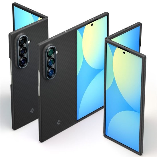 Husa Spigen Air Skin pentru Samsung Galaxy Z Fold7, aramida neagra (Z Fold7, ACS09555) by www.silkase.ro