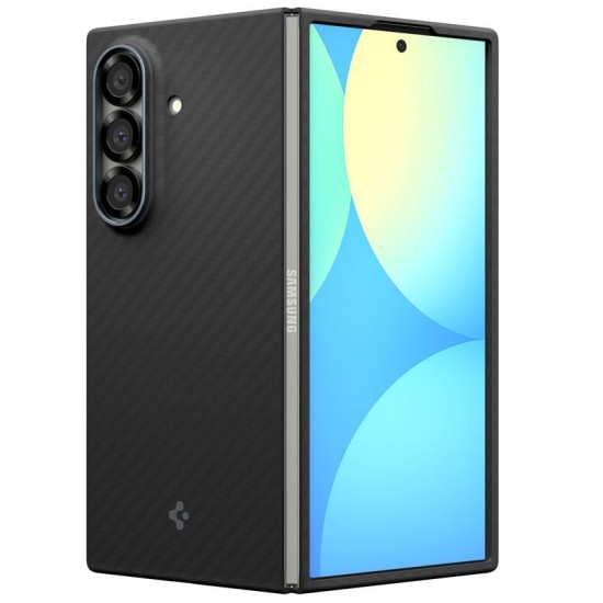 Husa Spigen Air Skin pentru Samsung Galaxy Z Fold7, aramida neagra (Z Fold7, ACS09555) by www.silkase.ro