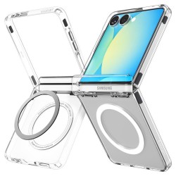 Husa Spigen Ultra Hybrid Pro MagSafe pentru Samsung Galaxy Z Flip7, transparent