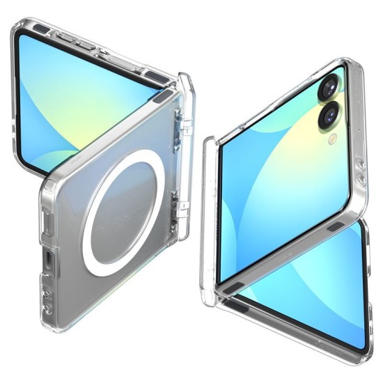 Husa Spigen Ultra Hybrid Pro MagSafe pentru Samsung Galaxy Z Flip7, transparent (Spigen, Z Flip7) by www.silkase.ro Husa Spigen Ultra Hybrid Pro MagSafe pentru Samsung Galaxy Z Flip7, transparent (Z Flip7, ACS09559) by www.silkase.ro