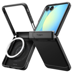 Husa Spigen Tough Armor Pro MagSafe pentru Samsung Galaxy Z Flip7, neagru