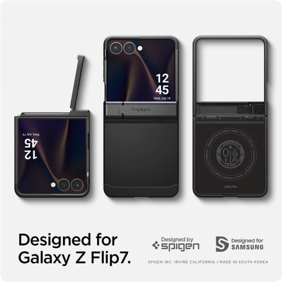 Husa Spigen Tough Armor Pro MagSafe pentru Samsung Galaxy Z Flip7, neagru (Spigen, Z Flip7) by www.silkase.ro Husa Spigen Tough Armor Pro MagSafe pentru Samsung Galaxy Z Flip7, neagru (Z Flip7, ACS09561) by www.silkase.ro