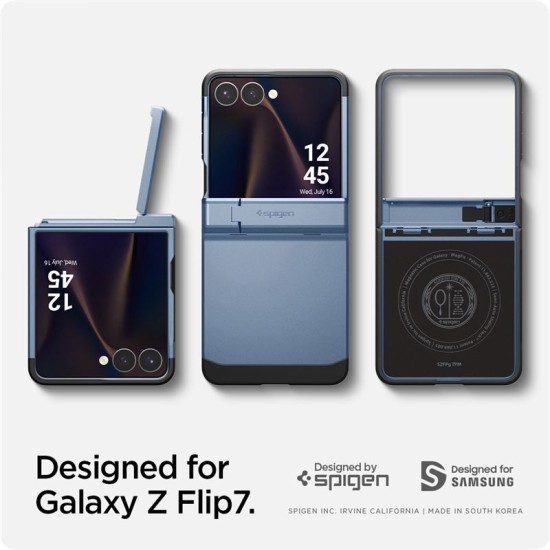 Husa Spigen Tough Armor Pro MagSafe pentru Samsung Galaxy Z Flip7, albastru sierra (Spigen, Z Flip7) by www.silkase.ro Husa Spigen Tough Armor Pro MagSafe pentru Samsung Galaxy Z Flip7, albastru sierra (Z Flip7, ACS09562) by www.silkase.ro