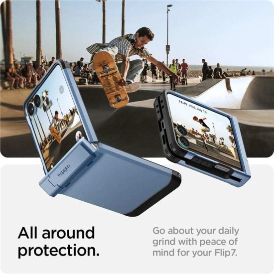 Husa Spigen Tough Armor Pro MagSafe pentru Samsung Galaxy Z Flip7, albastru sierra (Spigen, Z Flip7) by www.silkase.ro Husa Spigen Tough Armor Pro MagSafe pentru Samsung Galaxy Z Flip7, albastru sierra (Z Flip7, ACS09562) by www.silkase.ro