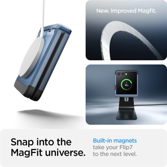 Husa Spigen Tough Armor Pro MagSafe pentru Samsung Galaxy Z Flip7, albastru sierra (Spigen, Z Flip7) by www.silkase.ro Husa Spigen Tough Armor Pro MagSafe pentru Samsung Galaxy Z Flip7, albastru sierra (Z Flip7, ACS09562) by www.silkase.ro