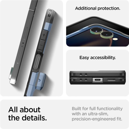 Husa Spigen Tough Armor Pro MagSafe pentru Samsung Galaxy Z Flip7, albastru sierra (Spigen, Z Flip7) by www.silkase.ro Husa Spigen Tough Armor Pro MagSafe pentru Samsung Galaxy Z Flip7, albastru sierra (Z Flip7, ACS09562) by www.silkase.ro