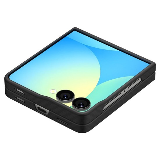 Husa Spigen Air Skin pentru Samsung Galaxy Z Flip7, aramida neagra (Z Flip7, ACS09564) by www.silkase.ro
