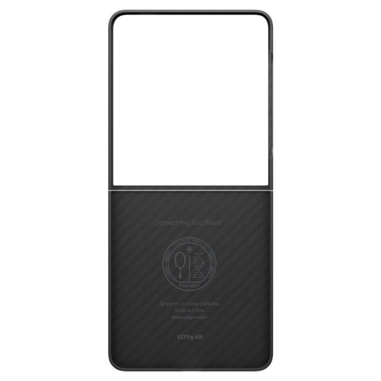 Husa Spigen Air Skin pentru Samsung Galaxy Z Flip7, aramida neagra (Z Flip7, ACS09564) by www.silkase.ro