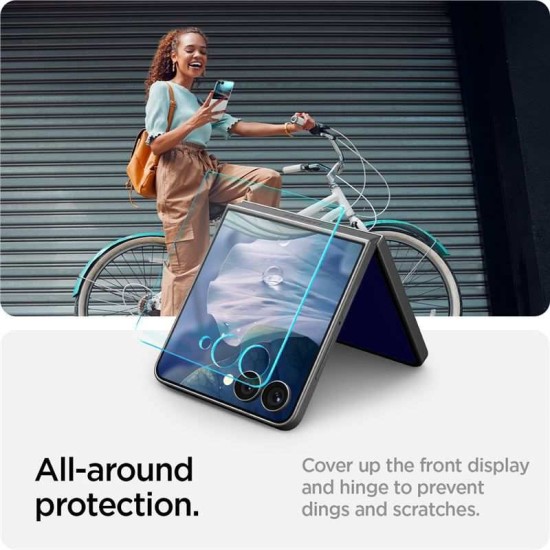 2 Folii sticla Spigen Glass tR EZ Fit HD pentru Samsung Galaxy Z Flip7 (Spigen, Z Flip7) by www.silkase.ro 2 Folii sticla Spigen Glass tR EZ Fit HD pentru Samsung Galaxy Z Flip7 (Z Flip7, AGL09585) by www.silkase.ro