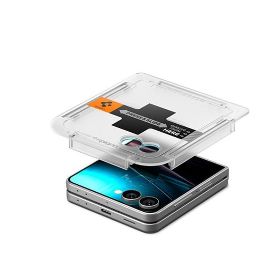 2 Folii sticla Spigen Glass tR EZ Fit HD pentru Samsung Galaxy Z Flip7 (Spigen, Z Flip7) by www.silkase.ro 2 Folii sticla Spigen Glass tR EZ Fit HD pentru Samsung Galaxy Z Flip7 (Z Flip7, AGL09585) by www.silkase.ro