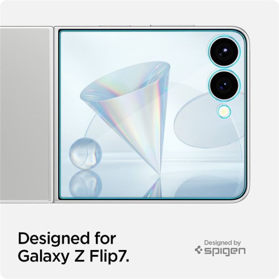 2 Folii sticla Spigen Glass tR EZ Fit HD pentru Samsung Galaxy Z Flip7 (Spigen, Z Flip7) by www.silkase.ro 2 Folii sticla Spigen Glass tR EZ Fit HD pentru Samsung Galaxy Z Flip7 (Z Flip7, AGL09585) by www.silkase.ro