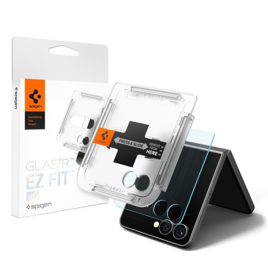 Folie sticla Spigen Glass tR EZ Fit HD pentru Samsung Galaxy Z Flip7 (Spigen, Z Flip7) by www.silkase.ro Folie sticla Spigen Glass tR EZ Fit HD pentru Samsung Galaxy Z Flip7 (Z Flip7, AGL09586) by www.silkase.ro