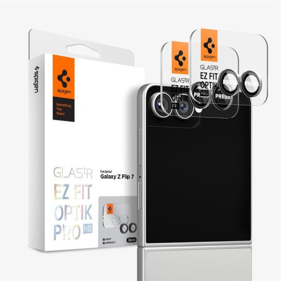 Folie sticla camere Spigen Glass tR EZ Fit Optik Pro HD pentru Samsung Galaxy Z Flip7, 2 seturi, negru (Spigen, Z Flip7) by www.silkase.ro Folie sticla camere Spigen Glass tR EZ Fit Optik Pro HD pentru Samsung Galaxy Z Flip7, 2 seturi, negru (Z Flip7, AGL09587) by www.silkase.ro