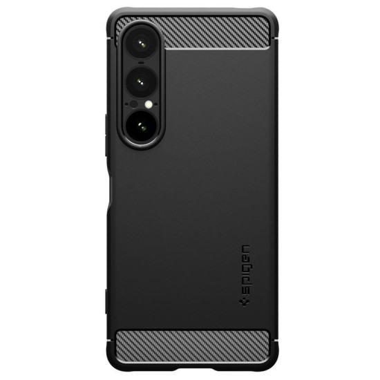 Husa telefon Spigen Rugged Armor, protectie TPU, negru mat, pentru Sony Xperia 1 VII (Spigen, Xperia 1 VII) by www.silkase.ro Husa telefon Spigen Rugged Armor, protectie TPU, negru mat, pentru Sony Xperia 1 VII (Xperia 1 VII, ACS09591) by www.silkase.ro