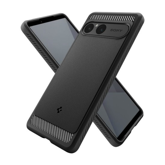 Husa de protectie robusta Spigen Rugged Armor pentru Sony Xperia 10 VII, negru mat (Spigen, Ingredi) by www.silkase.ro Husa de protectie robusta Spigen Rugged Armor pentru Sony Xperia 10 VII, negru mat (Xperia 10 VII, ACS09592) by www.silkase.ro