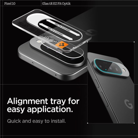 Set 2 folii Spigen Optik Pro HD pentru Google Pixel 10, camere (Pixel 10, AGL09661) by www.silkase.ro