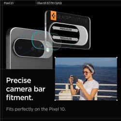 Set 2 folii Spigen Optik Pro HD pentru Google Pixel 10, camere