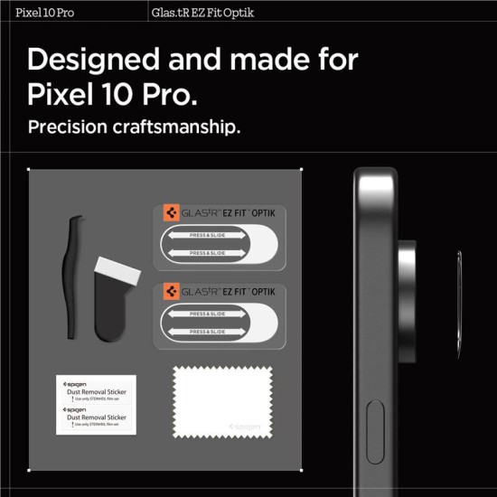 Set 2 folii Spigen Optik Pro HD pentru Google Pixel 10 Pro, camere (Pixel 10 Pro, AGL09662) by www.silkase.ro